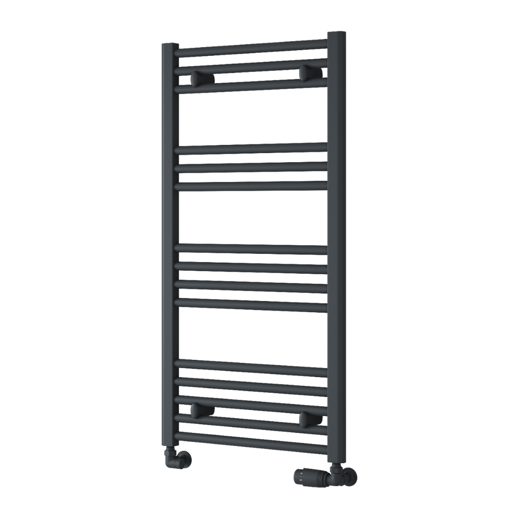 Capo Anthracite Flat Mild Steel Towel Rail