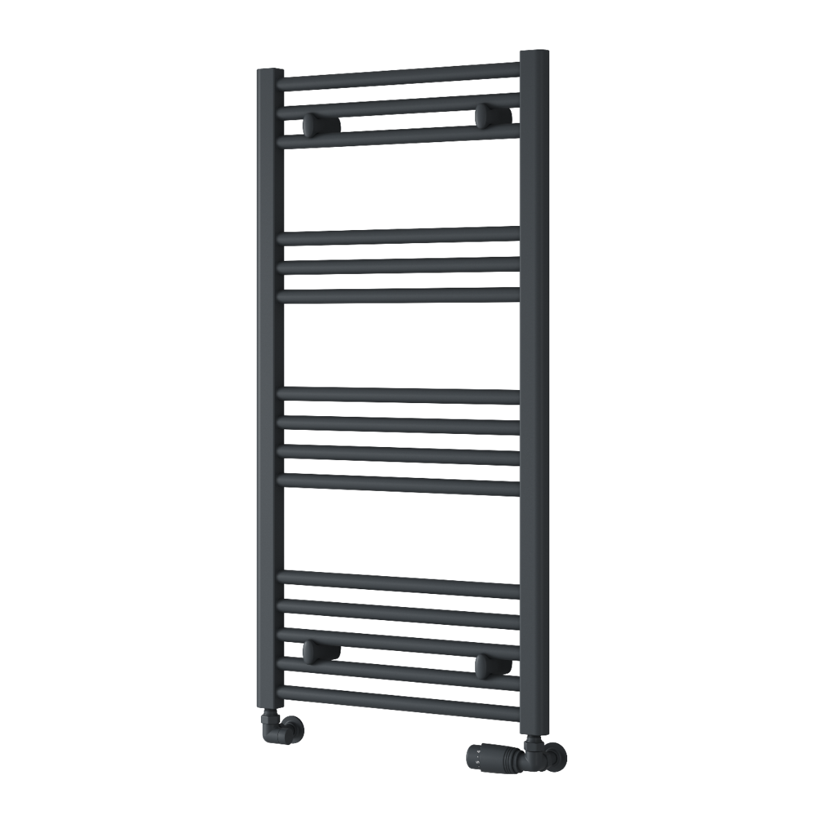 Capo Anthracite Flat Mild Steel Towel Rail