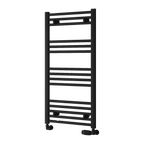 Capo Black Flat Mild Steel Towel Rail