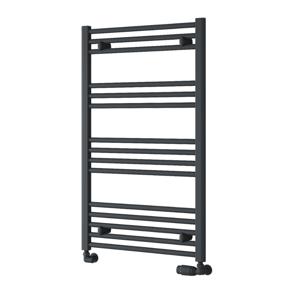 Capo Anthracite Flat Mild Steel Towel Rail
