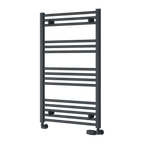 Capo Anthracite Flat Mild Steel Towel Rail