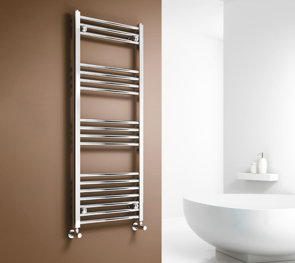 Capo Chrome Flat Mild Steel Towel Rail