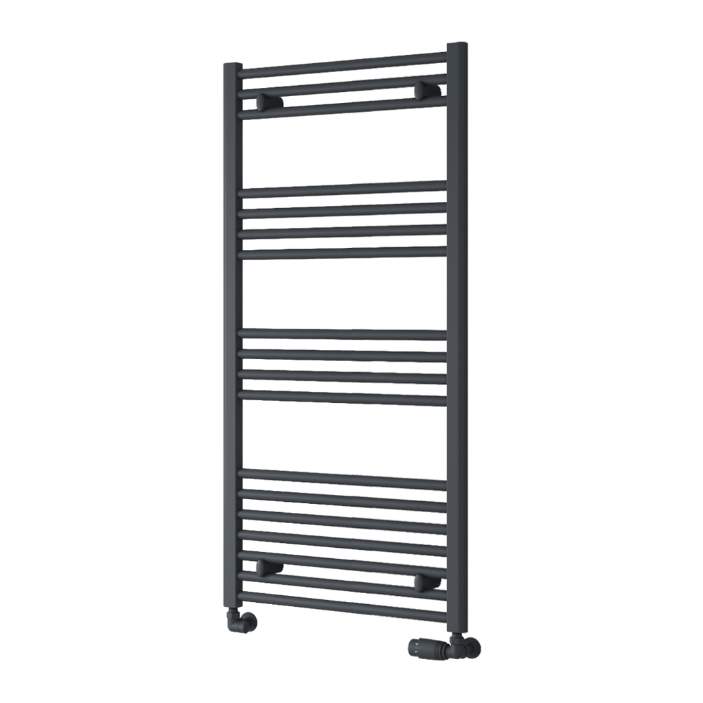 Capo Anthracite Flat Mild Steel Towel Rail