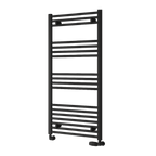 Capo Black Flat Mild Steel Towel Rail