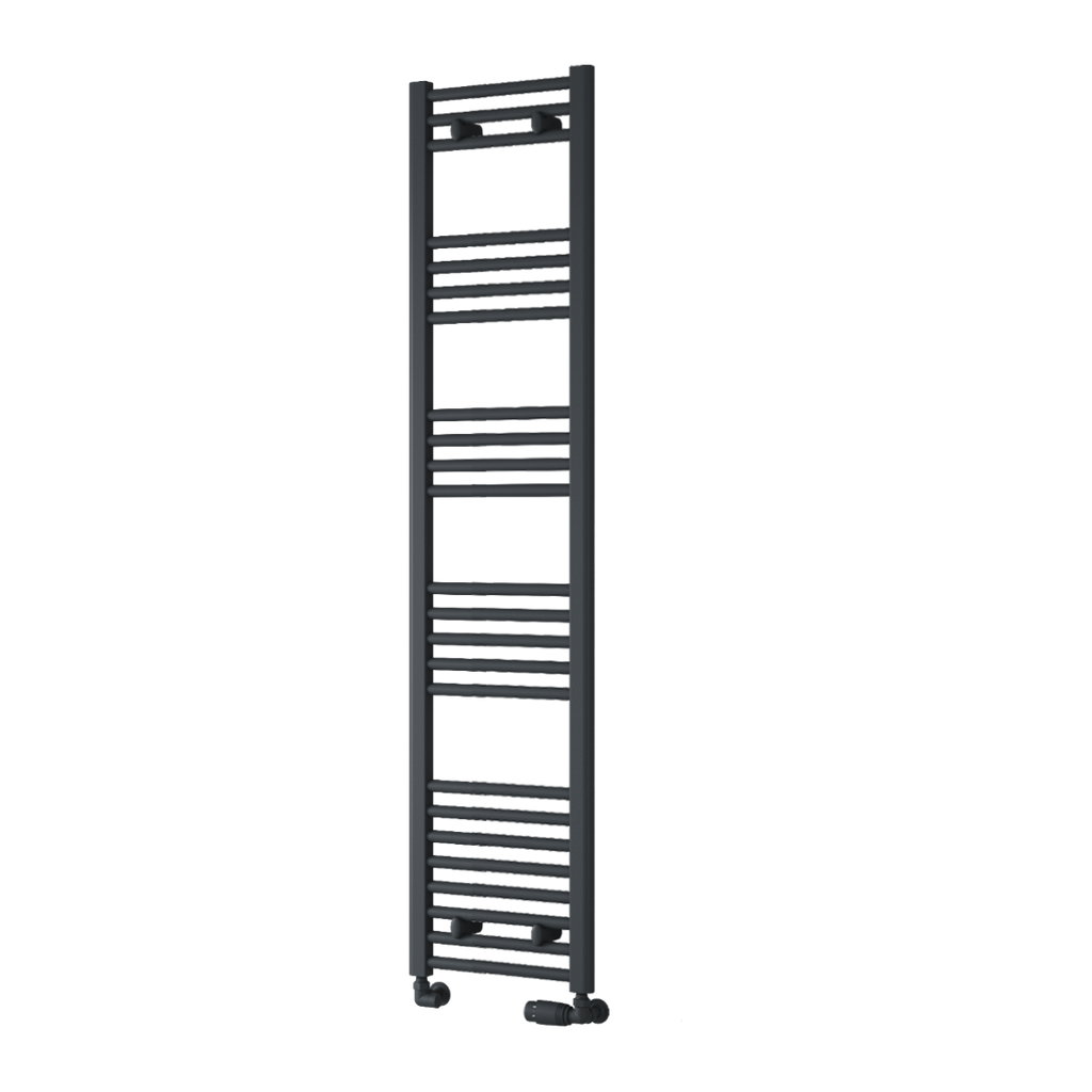 Capo Anthracite Flat Mild Steel Towel Rail