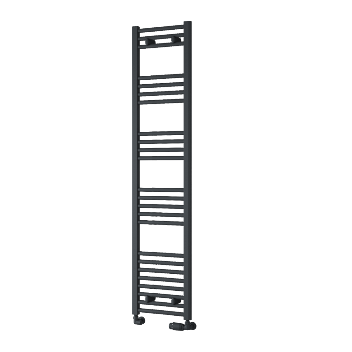 Capo Anthracite Flat Mild Steel Towel Rail