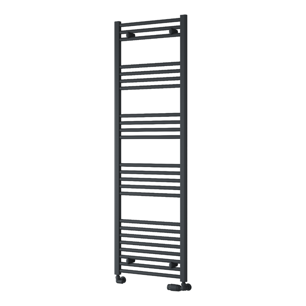Capo Anthracite Flat Mild Steel Towel Rail