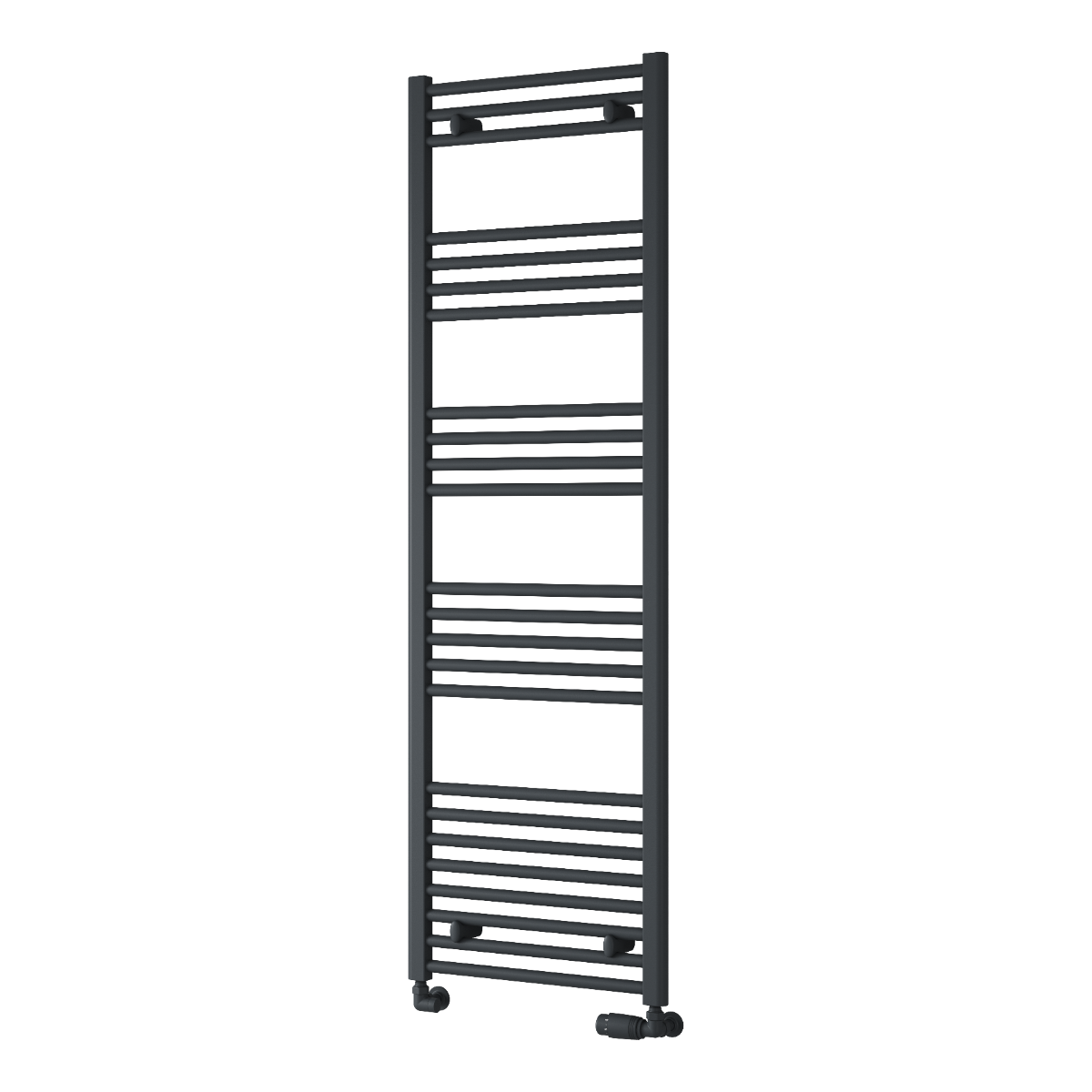 Capo Anthracite Flat Mild Steel Towel Rail