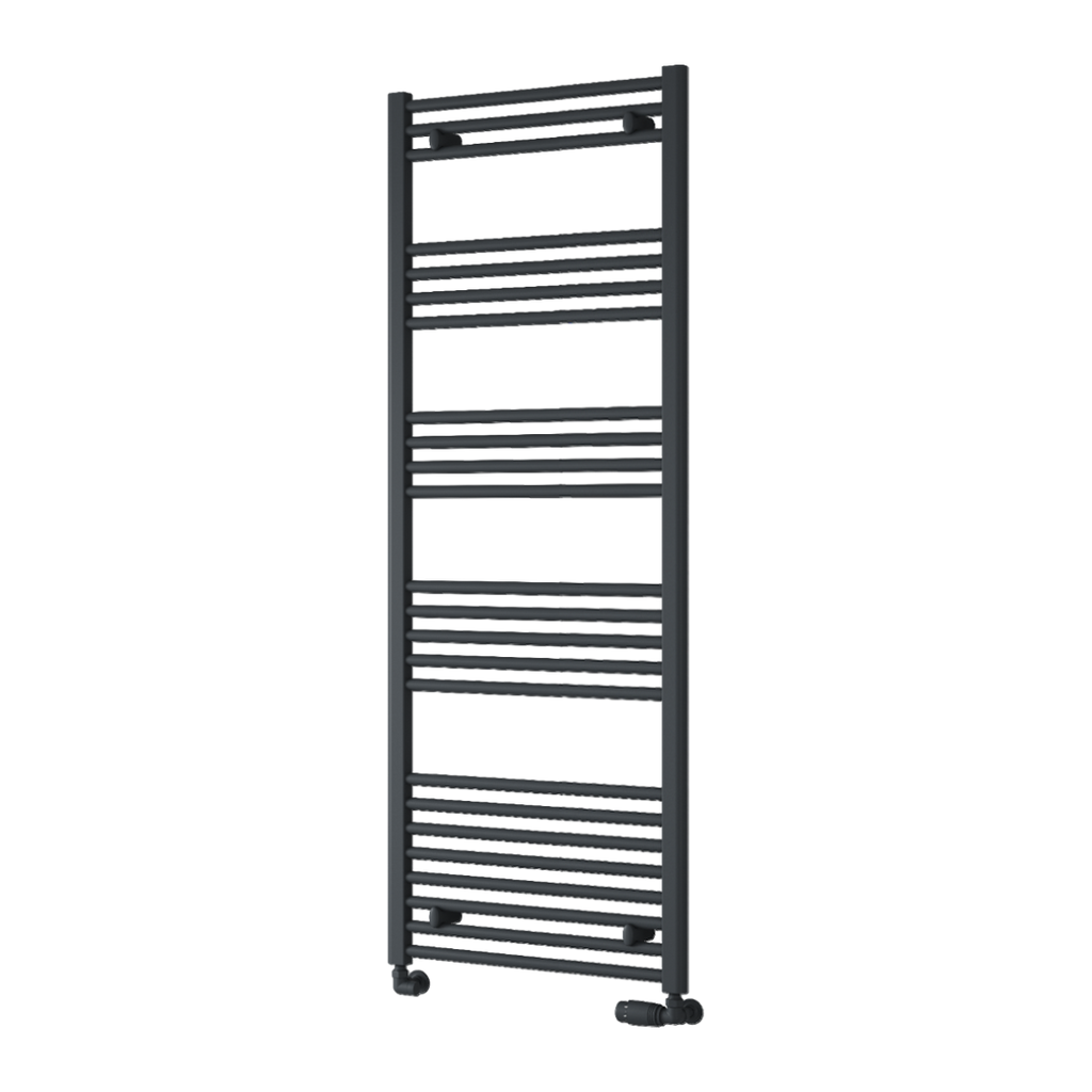 Capo Anthracite Flat Mild Steel Towel Rail