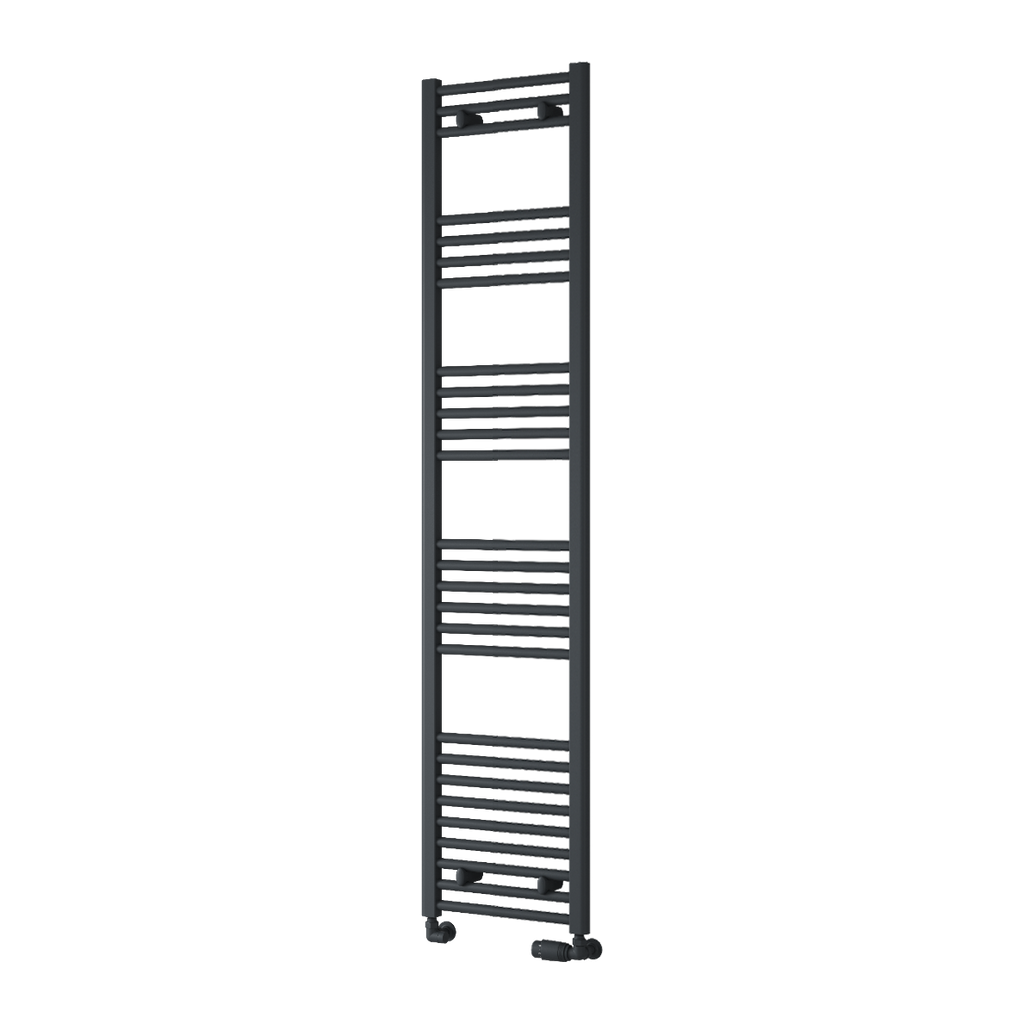 Capo Anthracite Flat Mild Steel Towel Rail