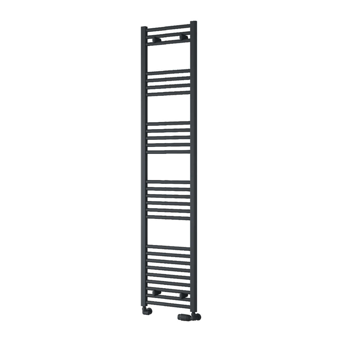 Capo Anthracite Flat Mild Steel Towel Rail
