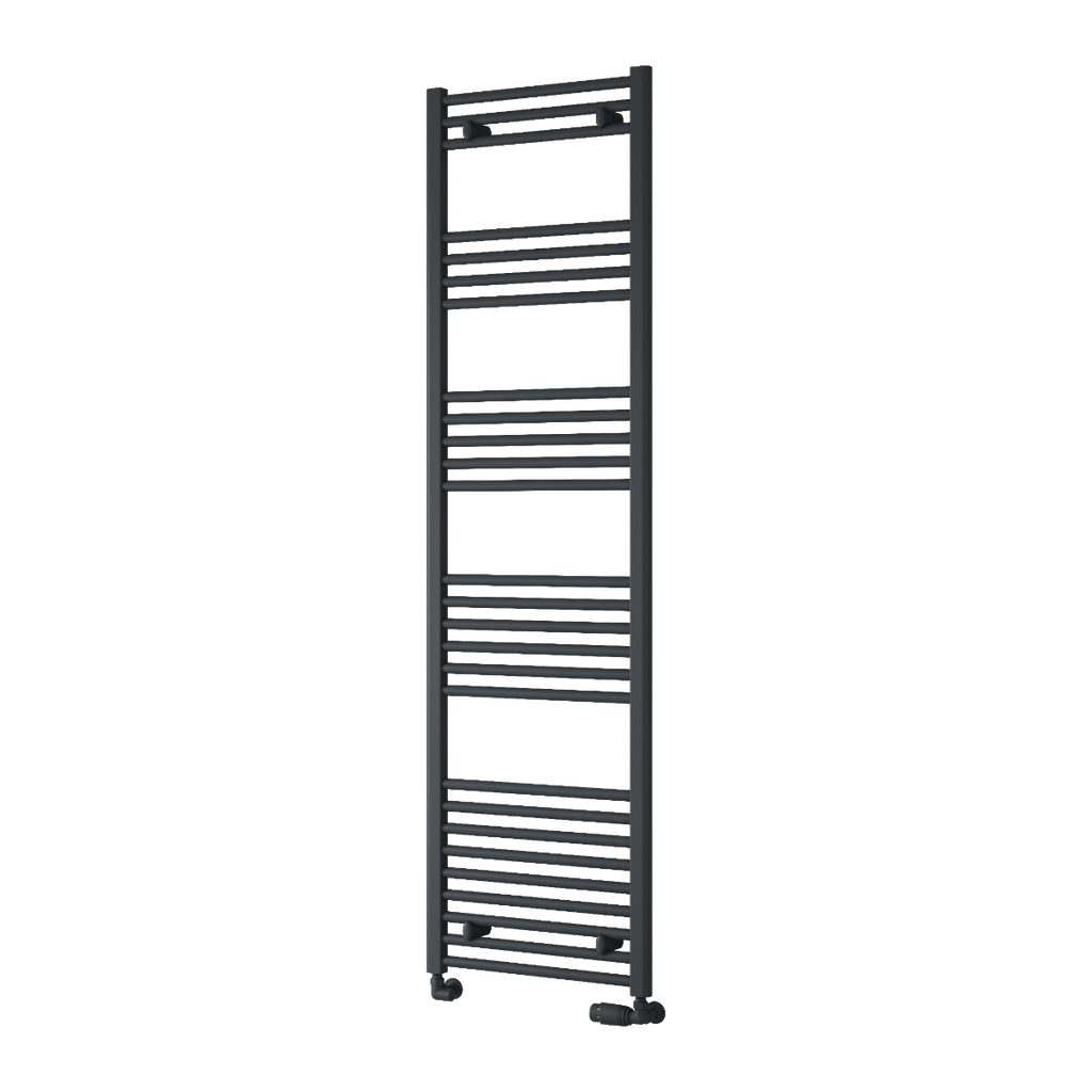 Capo Anthracite Flat Mild Steel Towel Rail