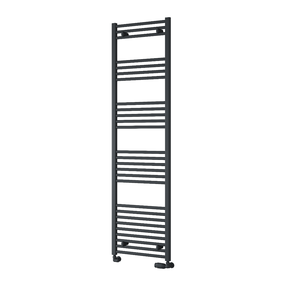 Capo Anthracite Flat Mild Steel Towel Rail