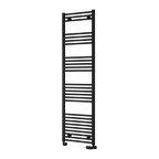 Capo Black Flat Mild Steel Towel Rail