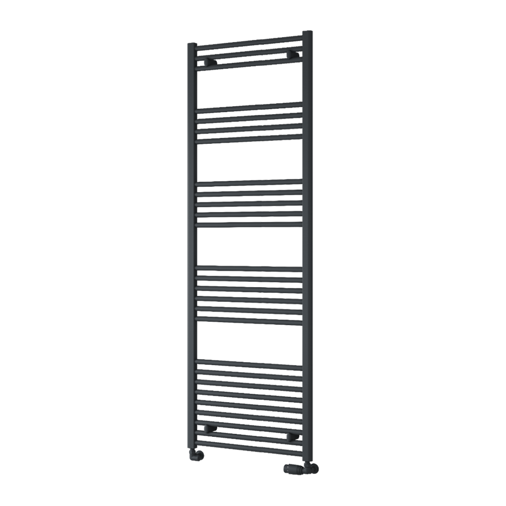 Capo Anthracite Flat Mild Steel Towel Rail