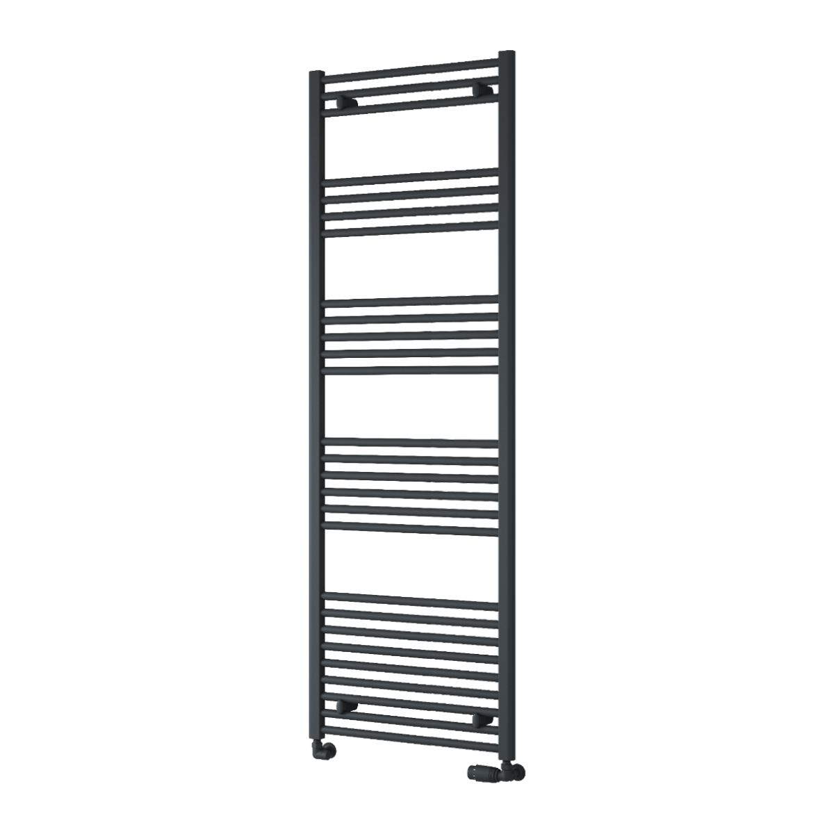 Capo Anthracite Flat Mild Steel Towel Rail