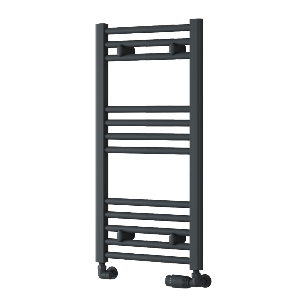 Capo Anthracite Flat Mild Steel Towel Rail