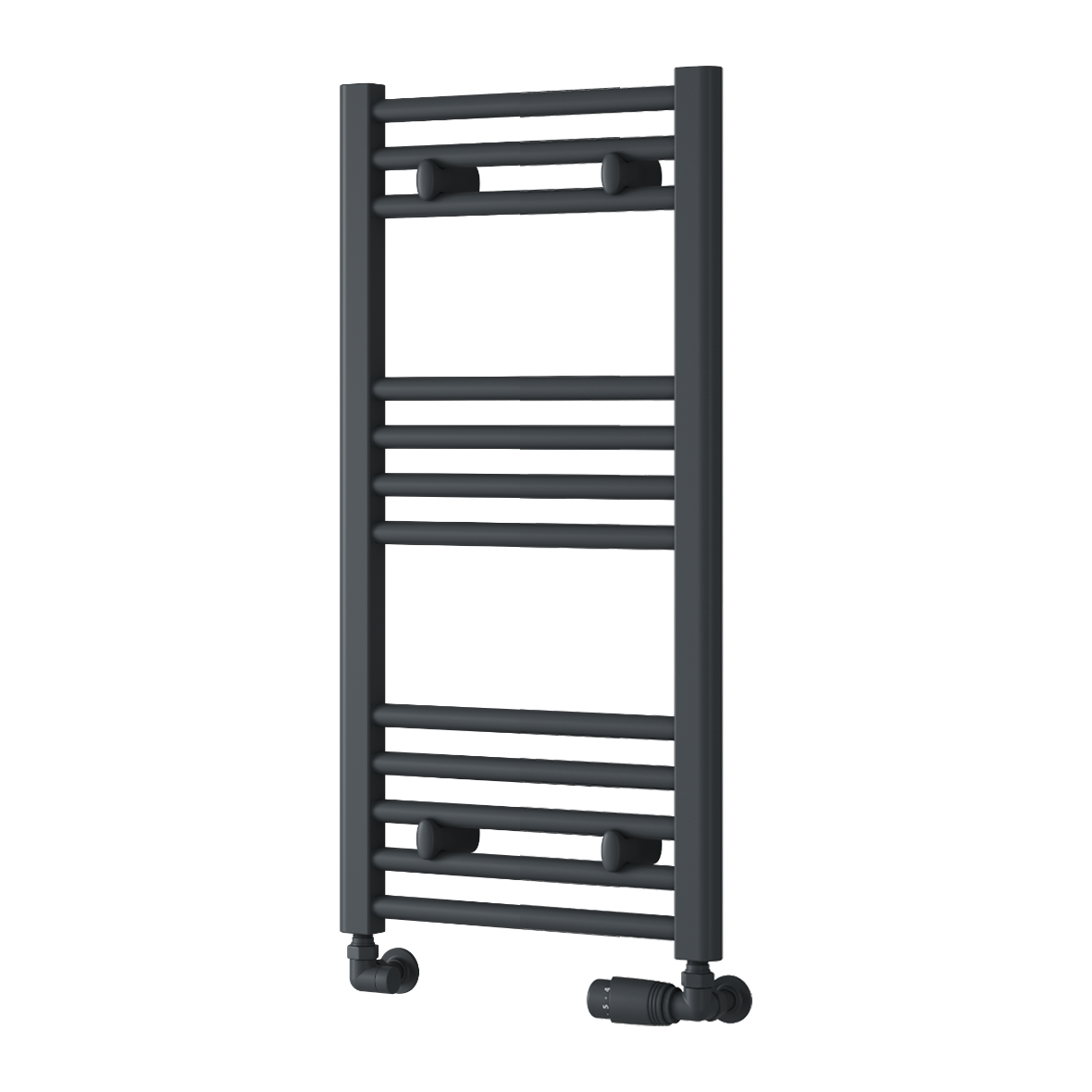 Capo Anthracite Flat Mild Steel Towel Rail