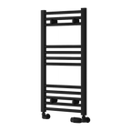 Capo Black Flat Mild Steel Towel Rail