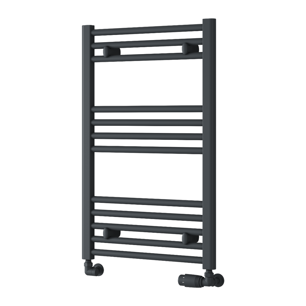 Capo Anthracite Flat Mild Steel Towel Rail