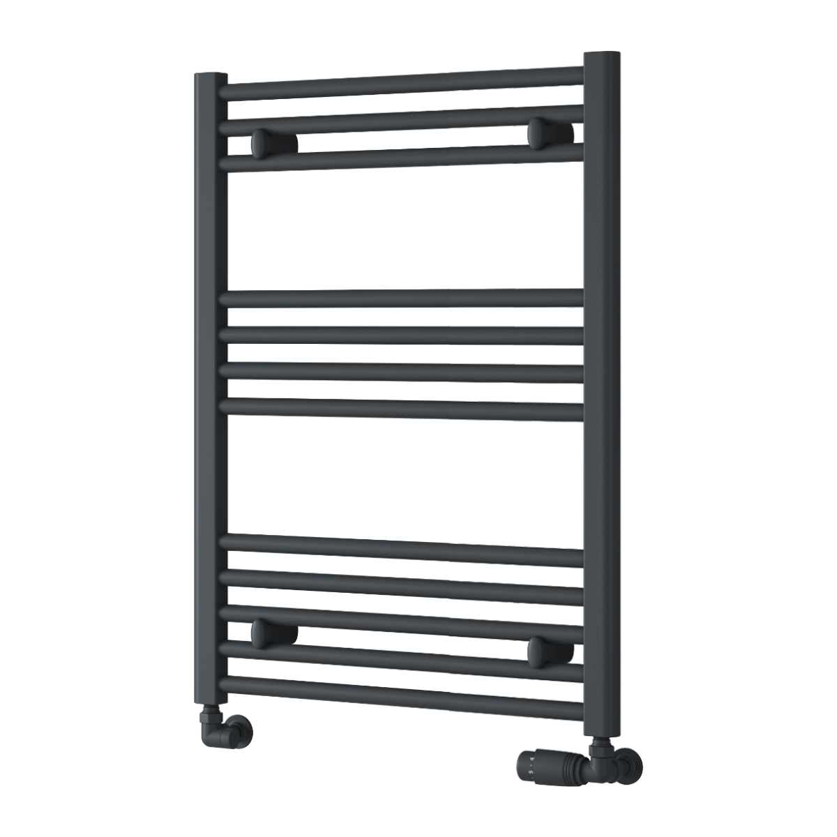 Capo Anthracite Flat Mild Steel Towel Rail