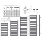 Carpi Mild Steel Towel Rail