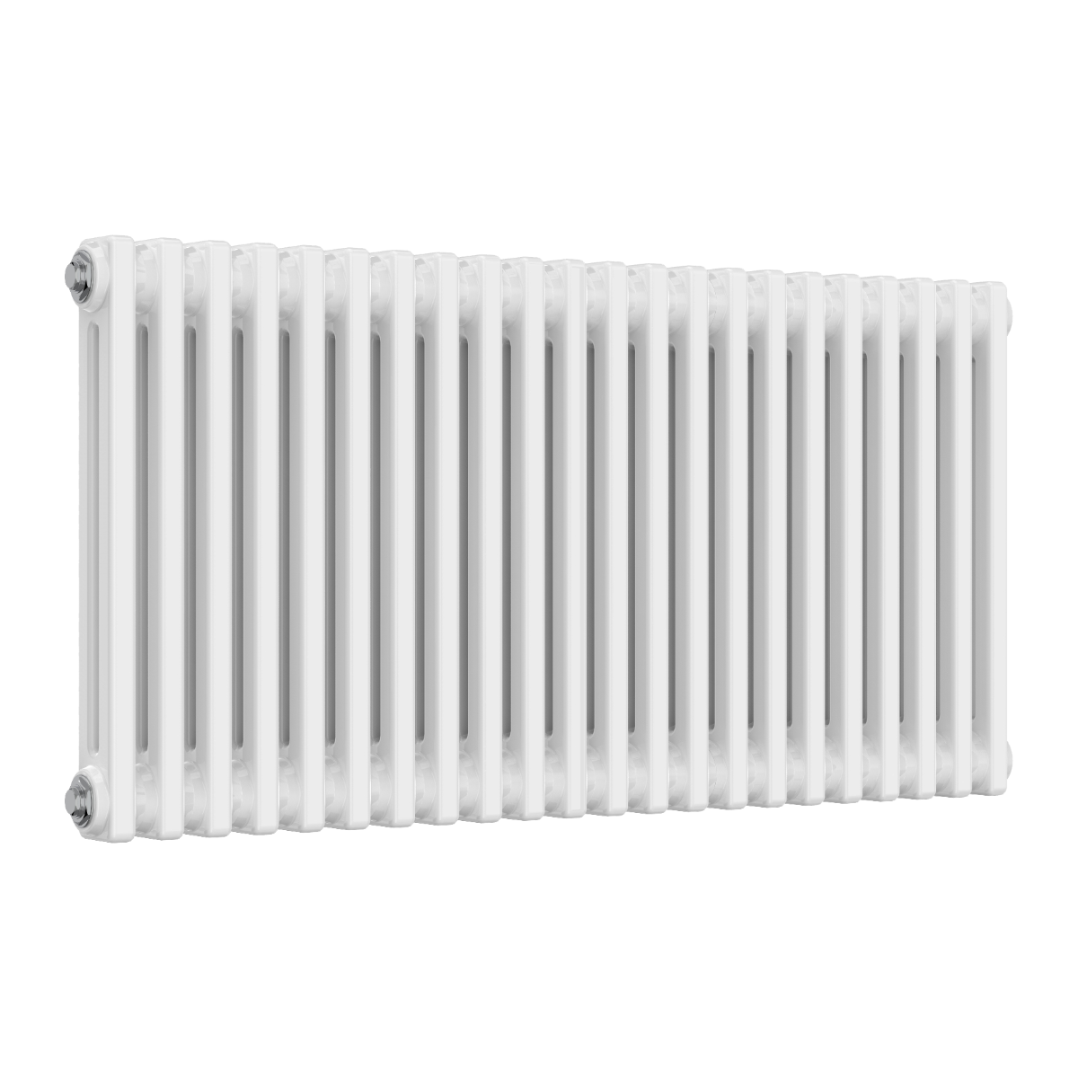 Colona 2 Column Horizontal White Radiator