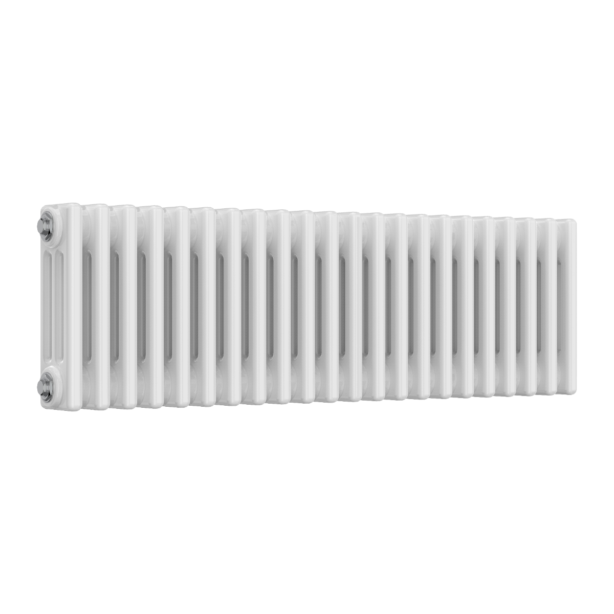 Colona 3 Column Horizontal White Radiator