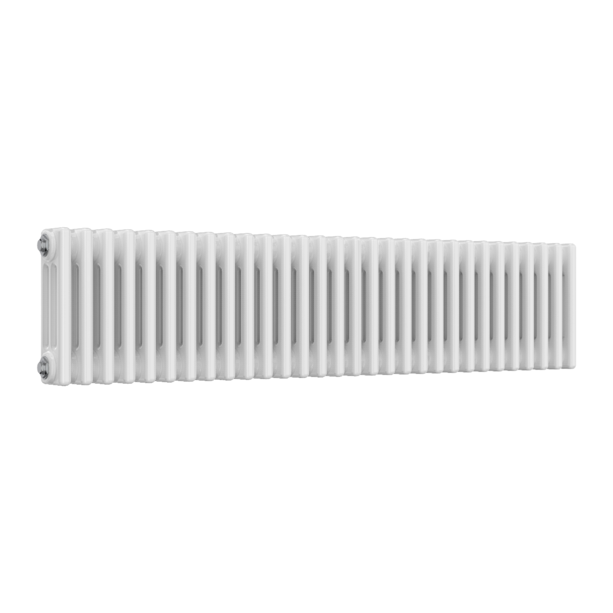 Colona 3 Column Horizontal White Radiator