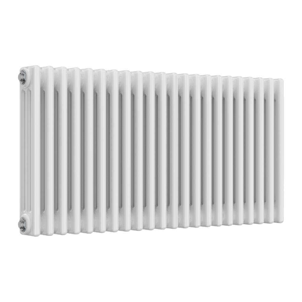 Colona 3 Column Horizontal White Radiator