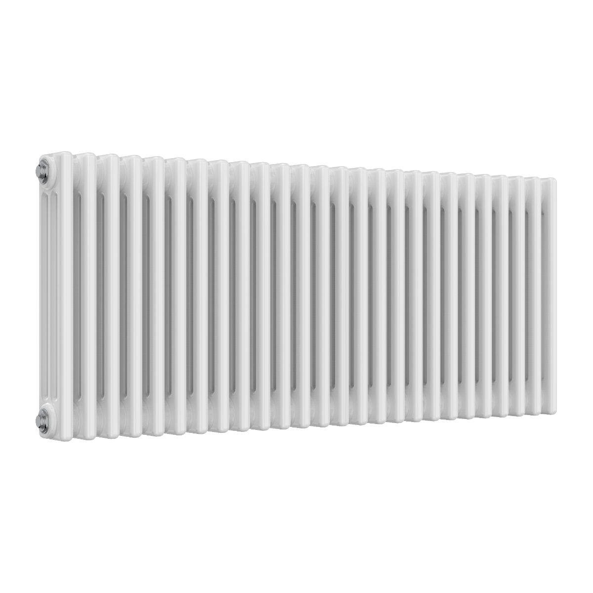 Colona 3 Column Horizontal White Radiator