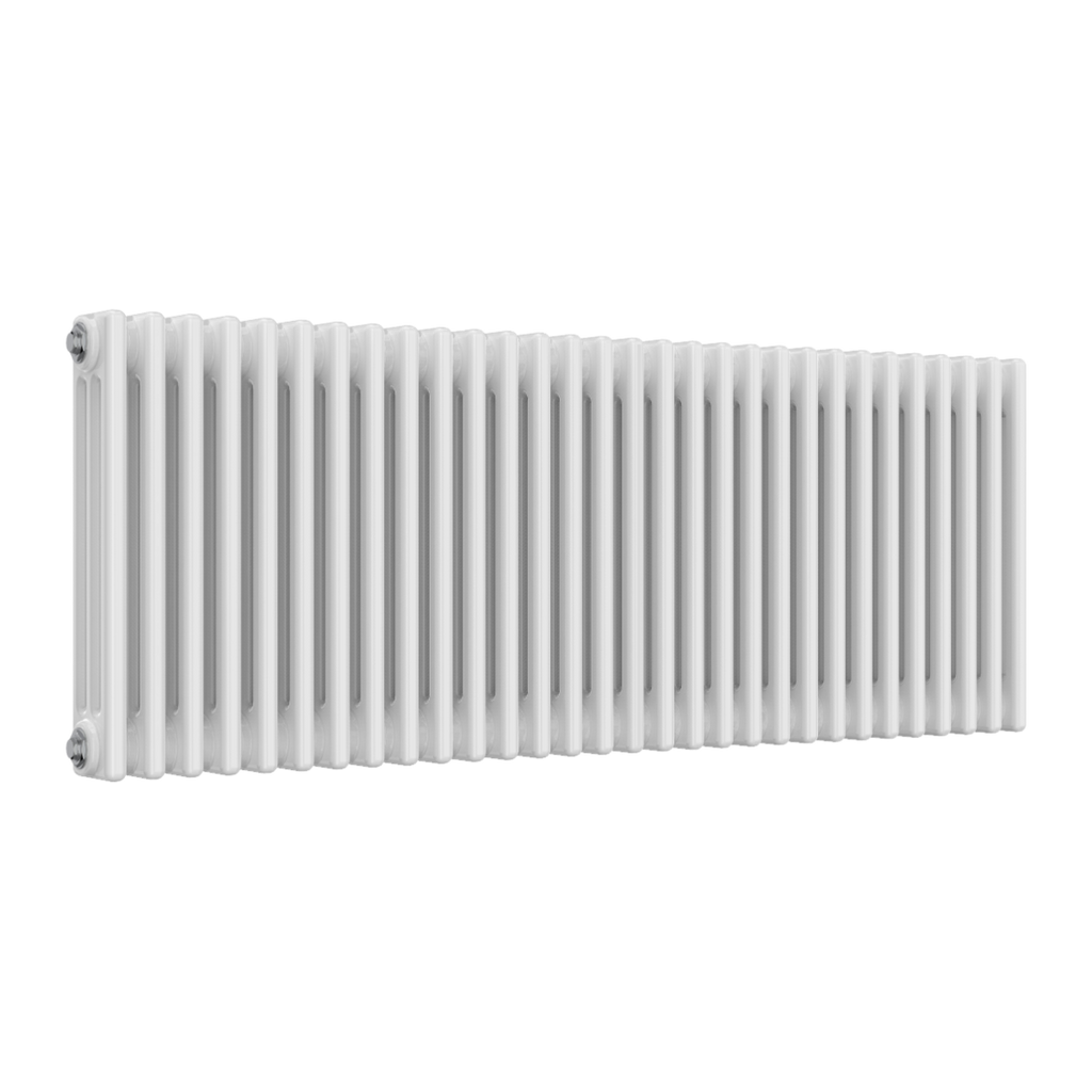 Colona 3 Column Horizontal White Radiator
