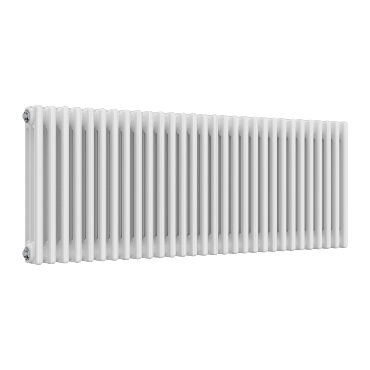 Colona 3 Column Horizontal White Radiator