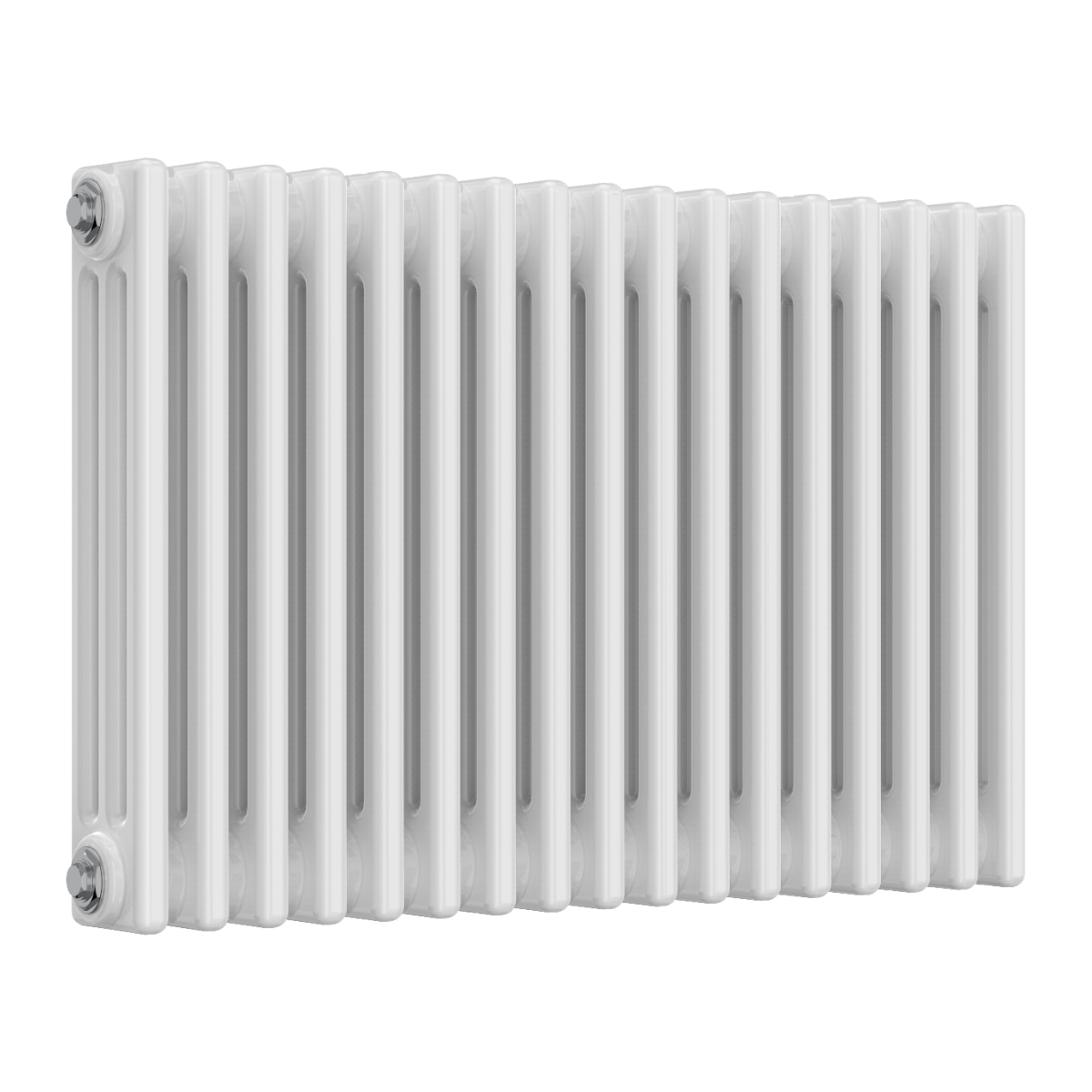 Colona 3 Column Horizontal White Radiator