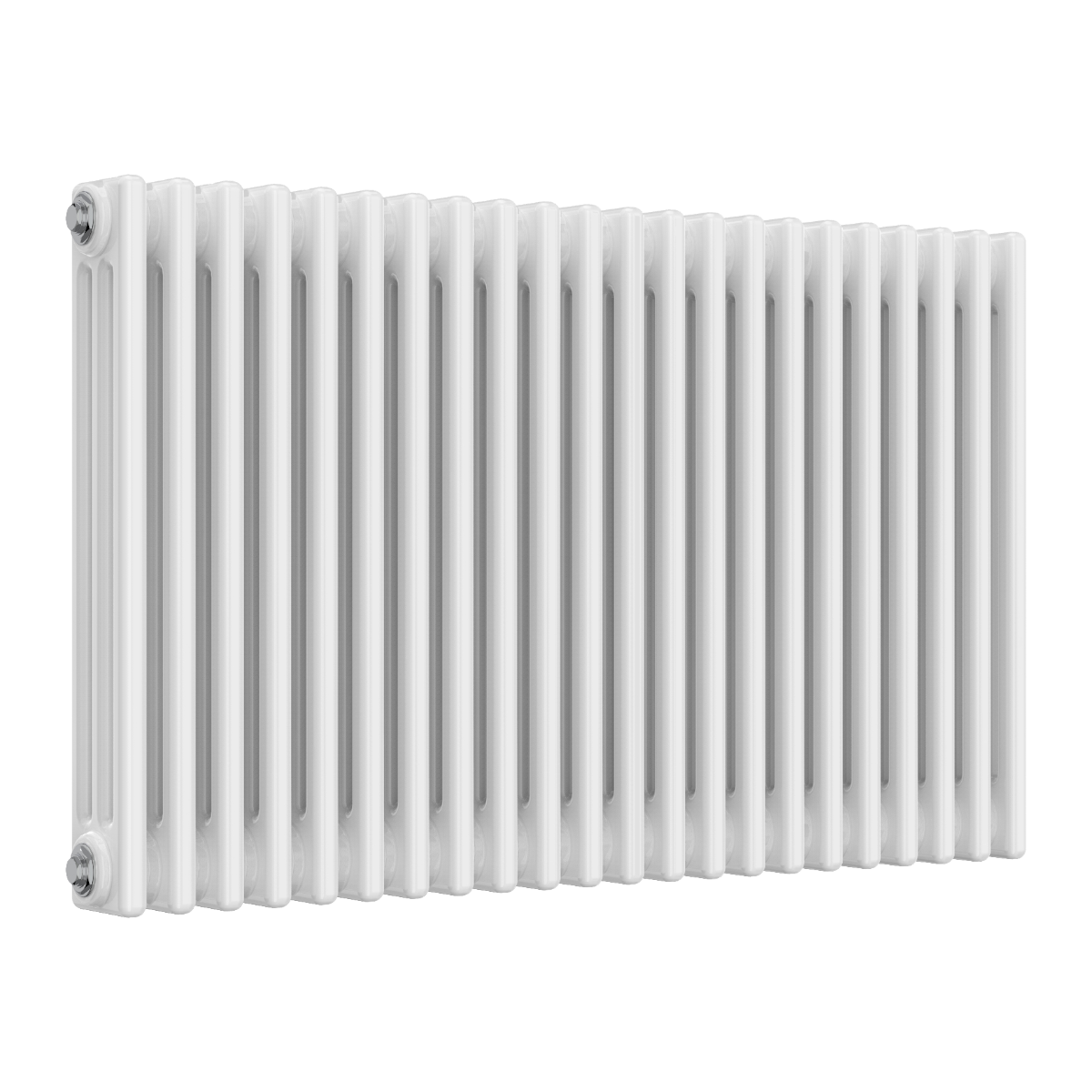 Colona 3 Column Horizontal White Radiator