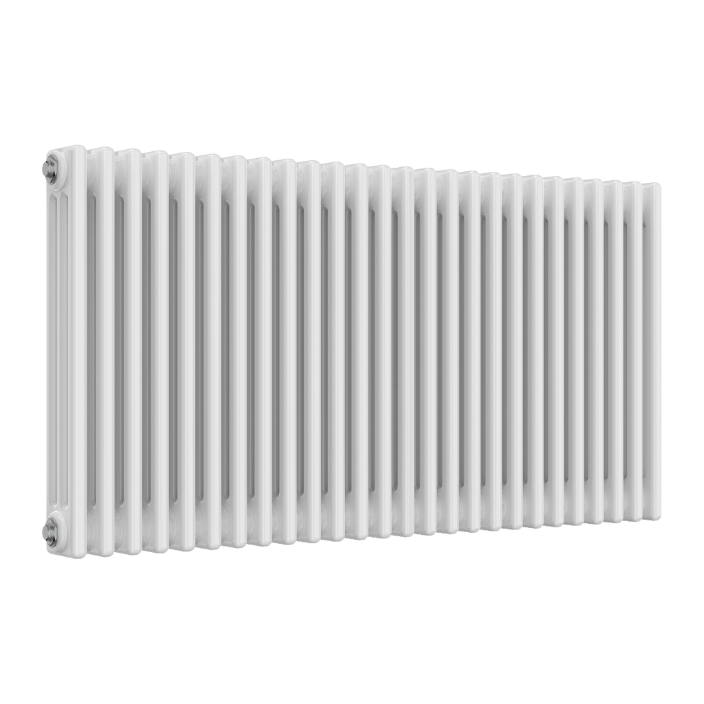 Colona 3 Column Horizontal White Radiator
