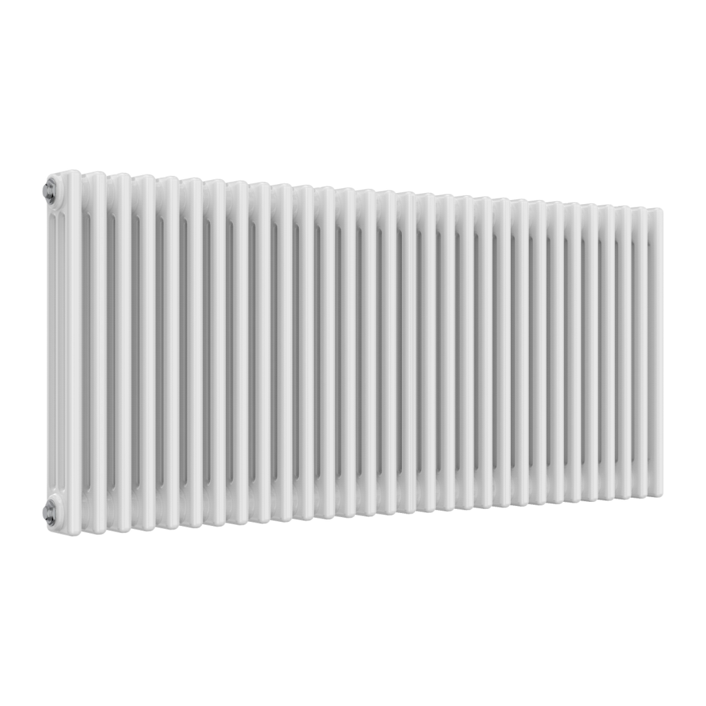 Colona 3 Column Horizontal White Radiator