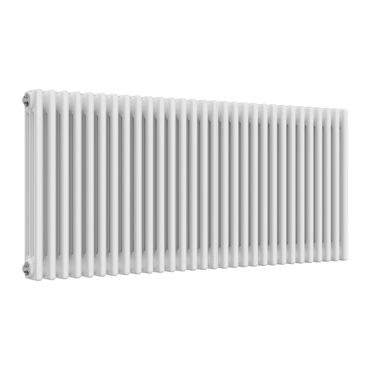 Colona 3 Column Horizontal White Radiator