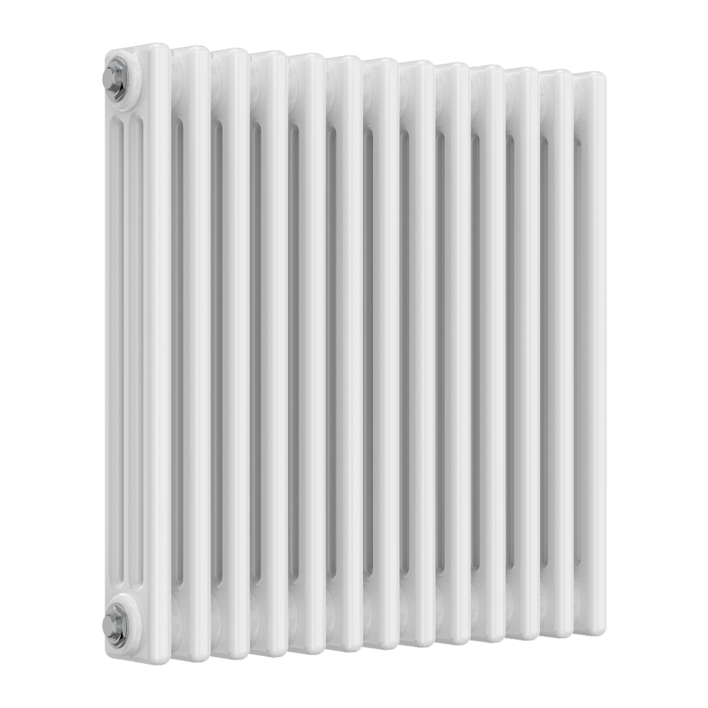 Colona 3 Column Horizontal White Radiator