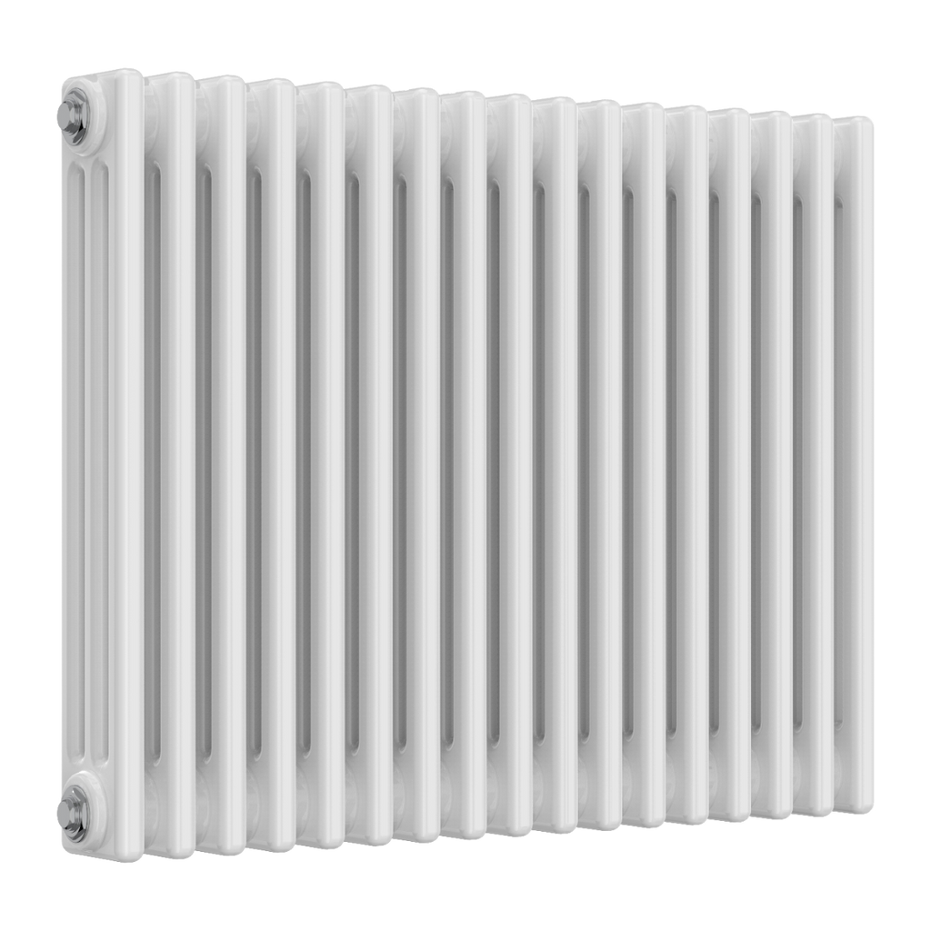 Colona 3 Column Horizontal White Radiator