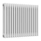 Colona 3 Column Horizontal White Radiator