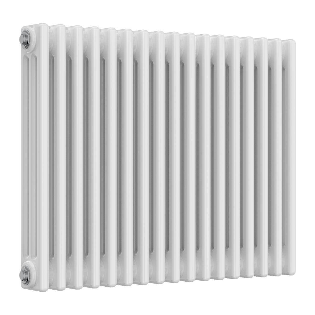 Colona 3 Column Horizontal White Radiator
