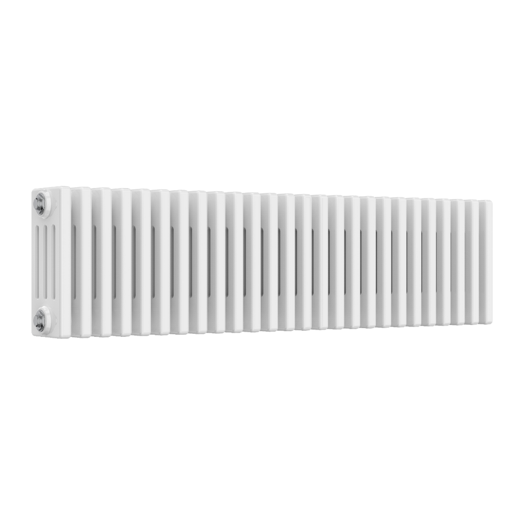 Colona 4 Column Horizontal White Radiator