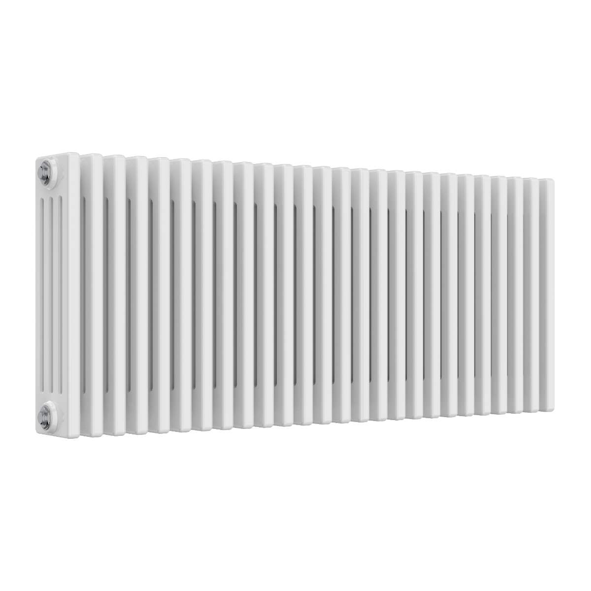 Colona 4 Column Horizontal White Radiator