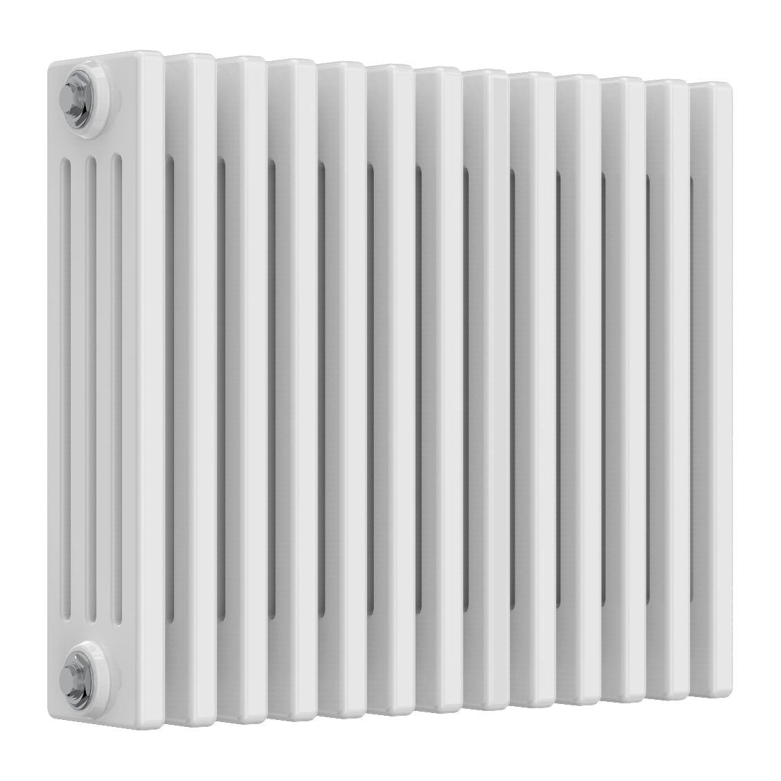 Colona 4 Column Horizontal White Radiator