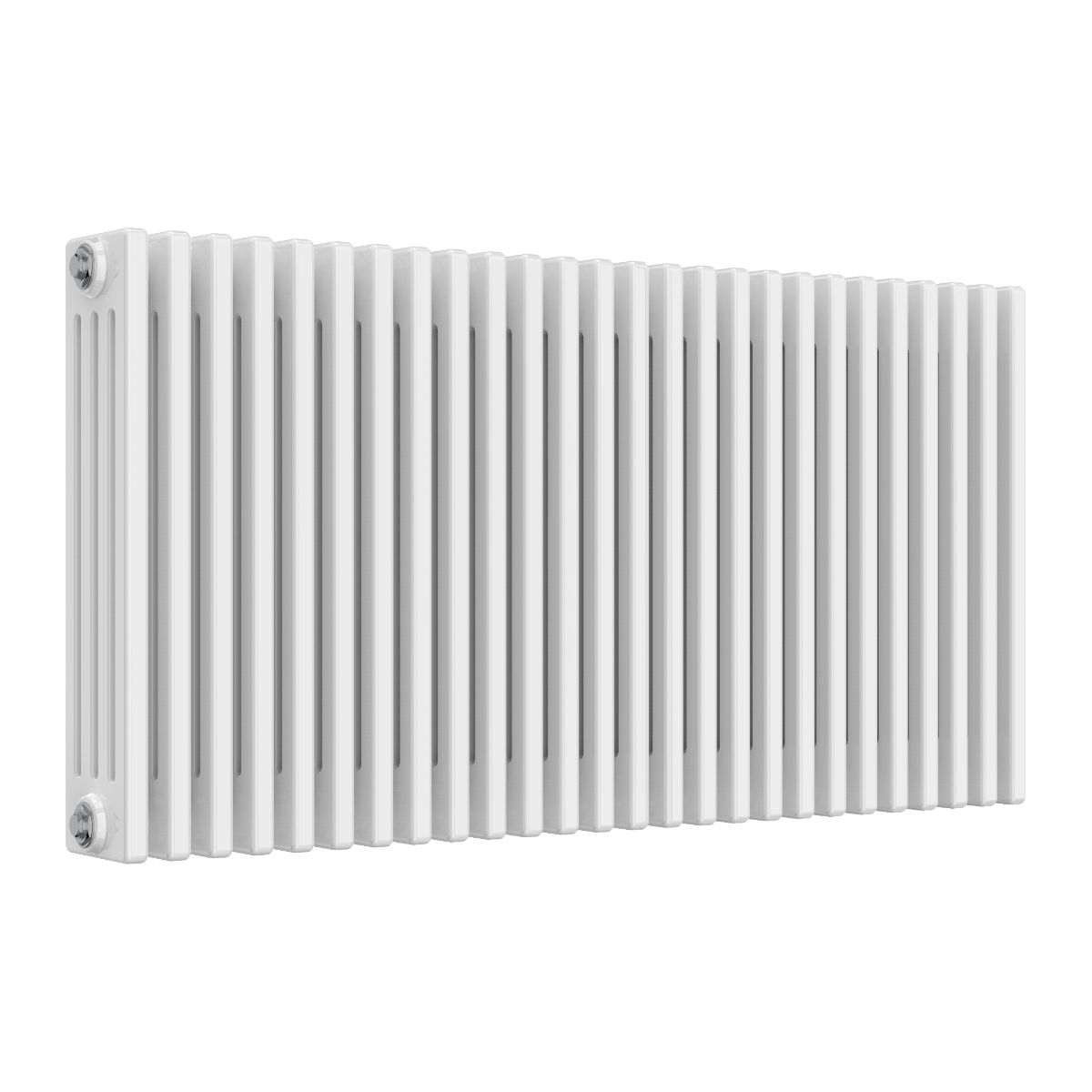 Colona 4 Column Horizontal White Radiator