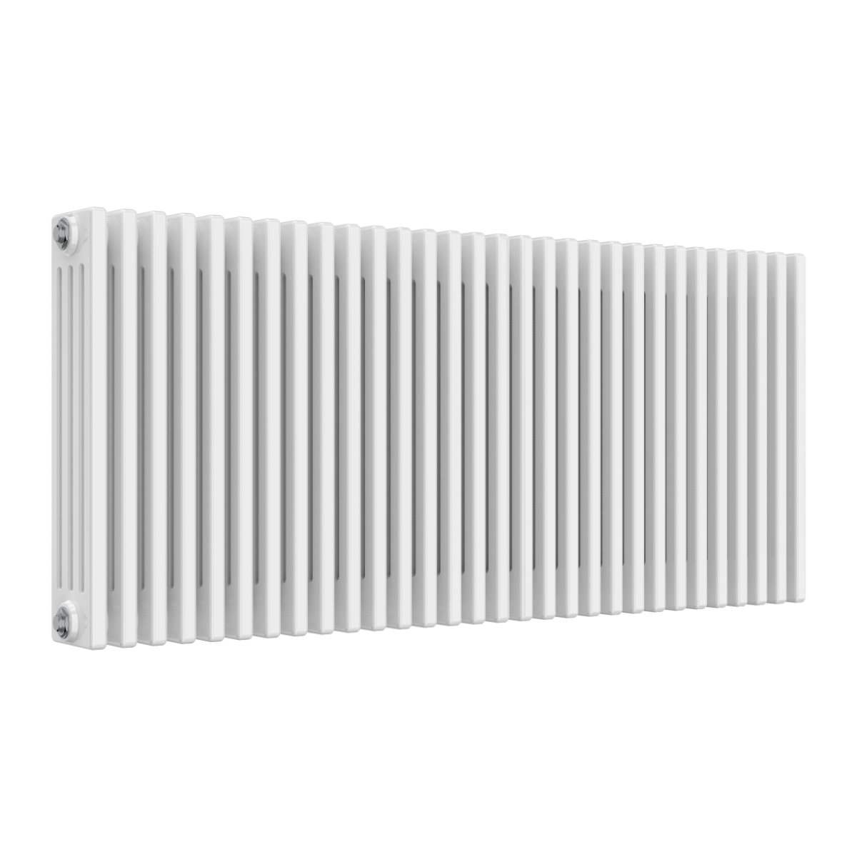 Colona 4 Column Horizontal White Radiator