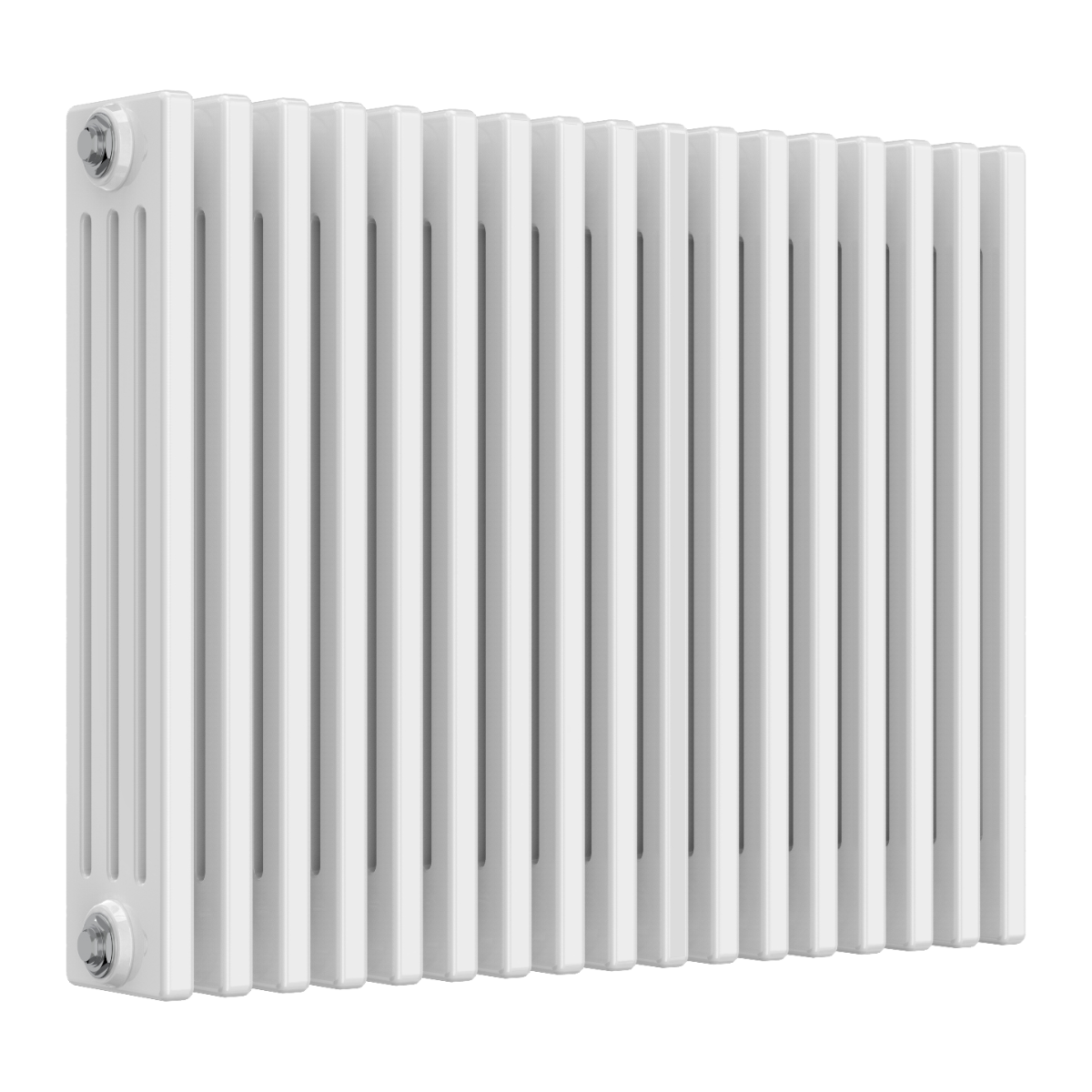 Colona 4 Column Horizontal White Radiator