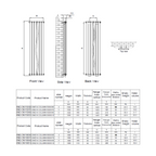Coneva Vertical Mild Steel Radiator