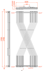 Coredo Mild Steel Towel Rail